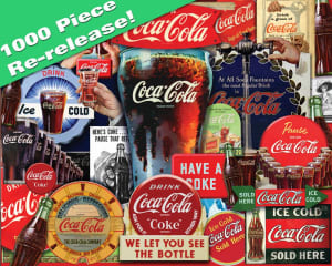 ジグソーパズル 1948 Coca-Cola puzzle & Kay Frame. 38-20526-