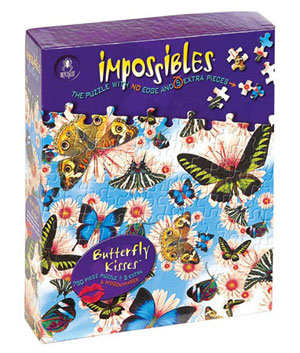 Impossibles Puzzles - Butterfly Kisses Butterflies and Insects Jigsaw Puzzle By University Games
