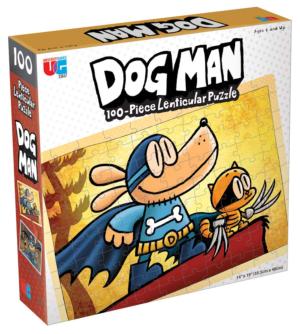 Dog Man Adventure Cartoon Children's Puzzles By University Games