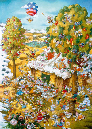 Paradise In Summer Humor By Heye