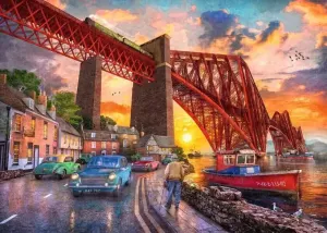 Forth Bridge at Sunset Landscape By Ravensburger