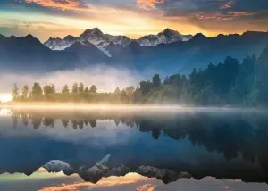 Lake Matheson, New Zealand 1000Pc Puzzle Lakes & Rivers By Ravensburger
