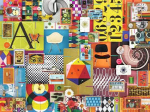 Eames House of Cards Collage By Ravensburger