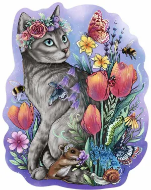 Lovely Cat - 15 Whimsies 150p Flower & Garden By Ravensburger