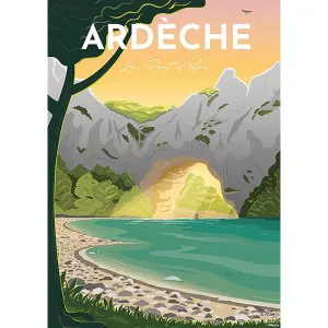 1500pc, Affiche de l'Ardeche Paris & France By Nathan