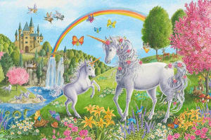 Rainbow Unicorns - 24 Piece Jigsaw Puzzle by MasterPieces