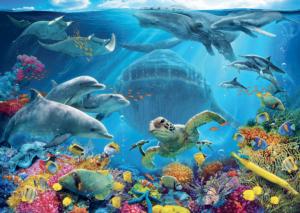 Life Underwater Dolphin Large Piece By Ravensburger