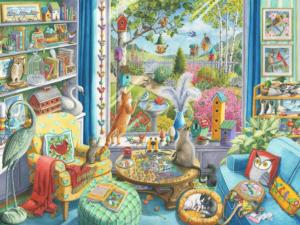 The Bird Watchers - Scratch and Dent Around the House Large Piece By Ravensburger