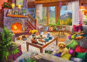 Cozy Cabin Around the House Jigsaw Puzzle By Ravensburger