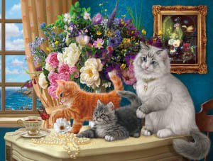 Kitten Tableau Around the House By SunsOut