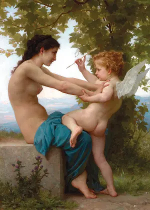 Young Girl Defending Herself Mini Puzzle Fine Art By Tomax Puzzles