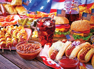 Burgers and Hot Dogs Food and Drink By RoseArt