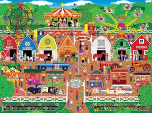Farm County Fair Carnival & Circus Jigsaw Puzzle By RoseArt