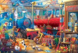 Train Station - Scratch and Dent Vehicles Jigsaw Puzzle By Kodak