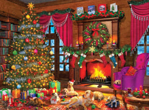 Christmas Puppies Around the House By Kodak