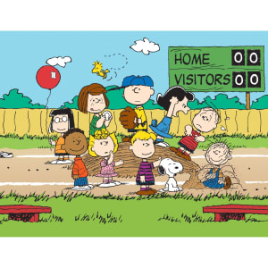 Peanuts Baseball Children's Cartoon By RoseArt