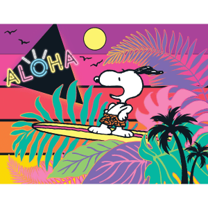 Peanuts Aloha Children's Cartoon By RoseArt