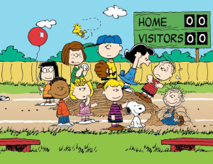 Peanuts Baseball Children's Cartoon By RoseArt