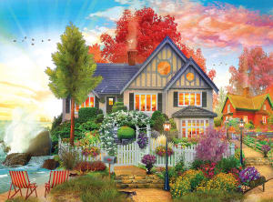 Oceanside Retreat Sunrise & Sunset By RoseArt