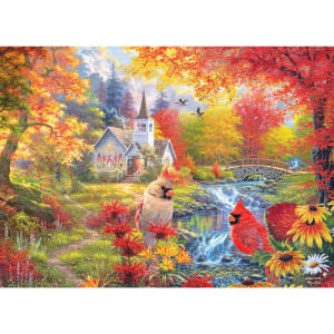 Secluded Church In Fall Landscape By RoseArt