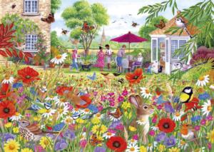 Wildflower Garden Around the House Jigsaw Puzzle By Gibsons