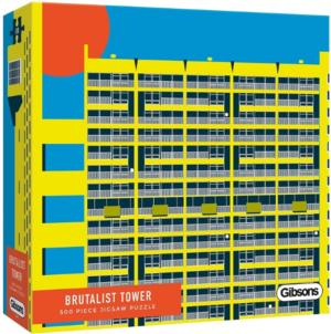 Brutalist Tower Pattern & Geometric Jigsaw Puzzle By Gibsons