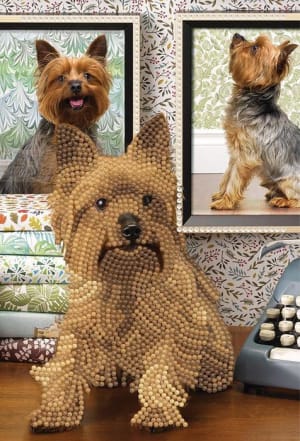 Cute Dog Crystal Art Notebook By Crystal Art