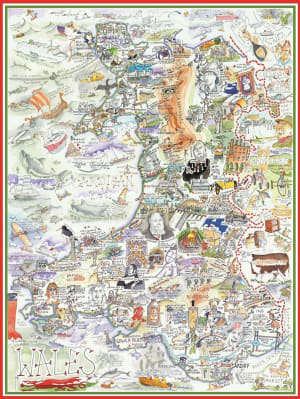 Map of Wales London & United Kingdom By All Jigsaw Puzzles