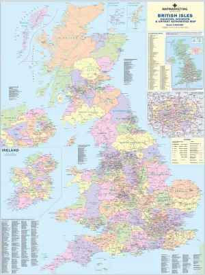 British Isles County Map London & United Kingdom By All Jigsaw Puzzles