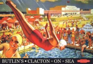 Vintage Poster Butlins Nostalgic & Retro Wooden Jigsaw Puzzle By Victory Wooden Puzzles, LTD