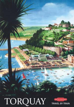 Vintage Poster Torquay Nostalgic & Retro Wooden Jigsaw Puzzle By Victory Wooden Puzzles, LTD