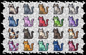 Meow Cats Wooden Jigsaw Puzzle By Victory Wooden Puzzles, LTD