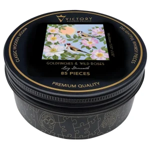 Goldfinches & Wild Roses Flower & Garden By Victory Wooden Puzzles, LTD