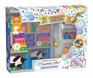 Secret Diary Kit: Rainbow Cat Library By Crystal Art