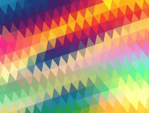 Geometric Rainbow - Impuzzible No.1 Rainbow & Gradient By All Jigsaw Puzzles