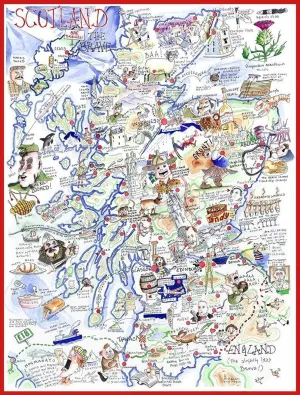 Map of Scotland London & United Kingdom By All Jigsaw Puzzles
