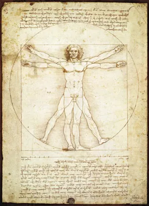 Vitruvian Man Mini Puzzle - 1000 Piece Jigsaw Puzzle by