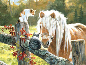 Just Visiting Horse Large Piece By SunsOut