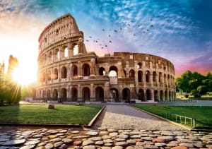 Sun-Drenched Colosseum Europe By Trefl