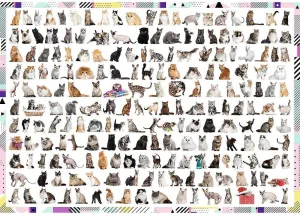 208 Cats Collage By Trefl