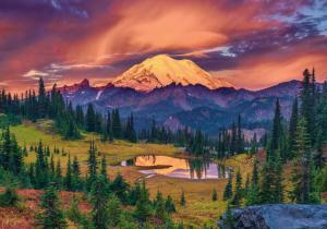 Mountain Sunset Sunrise & Sunset Jigsaw Puzzle By Trefl