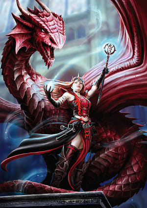 Fantasy Collection - Scarlet Mage Dragon By Trefl