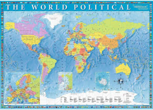 Political Map Of The World Maps & Geography By Trefl