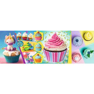 Colourful Cupcakes - Scratch and Dent Candy Panoramic Puzzle By Trefl