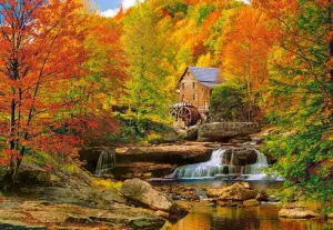 Magical Autumn Waterfall By Castorland