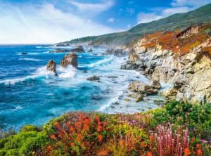 Big Sur Coastline, California, USA Beach & Ocean Jigsaw Puzzle By Castorland