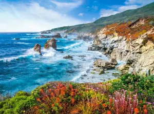 Big Sur Coastline, California, USA Beach & Ocean By Castorland