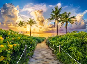 Colorful Sunrise in Miami, USA Beach & Ocean By Castorland