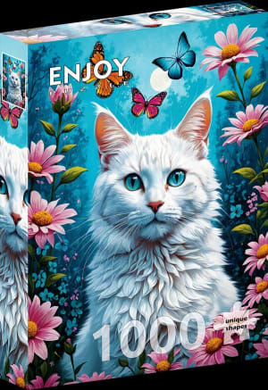 White Cat Cats By Enjoy