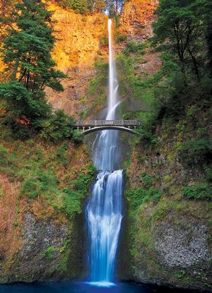 Multnomah Falls, Columbia River Gorge, OR Waterfall Jigsaw Puzzle By Eurographics